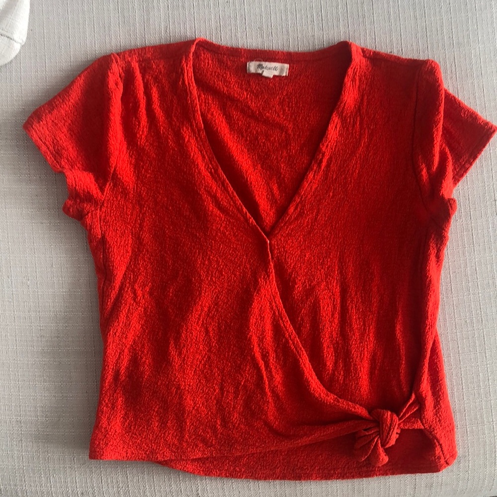 Madewell Red Top Size Small